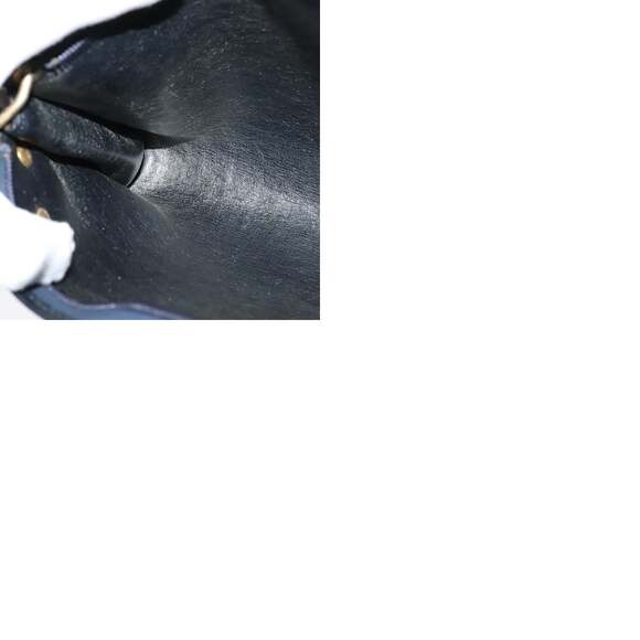 DIOR Trotter Canvas Shoulder Bag Navy Gold - Picture 12 of 12